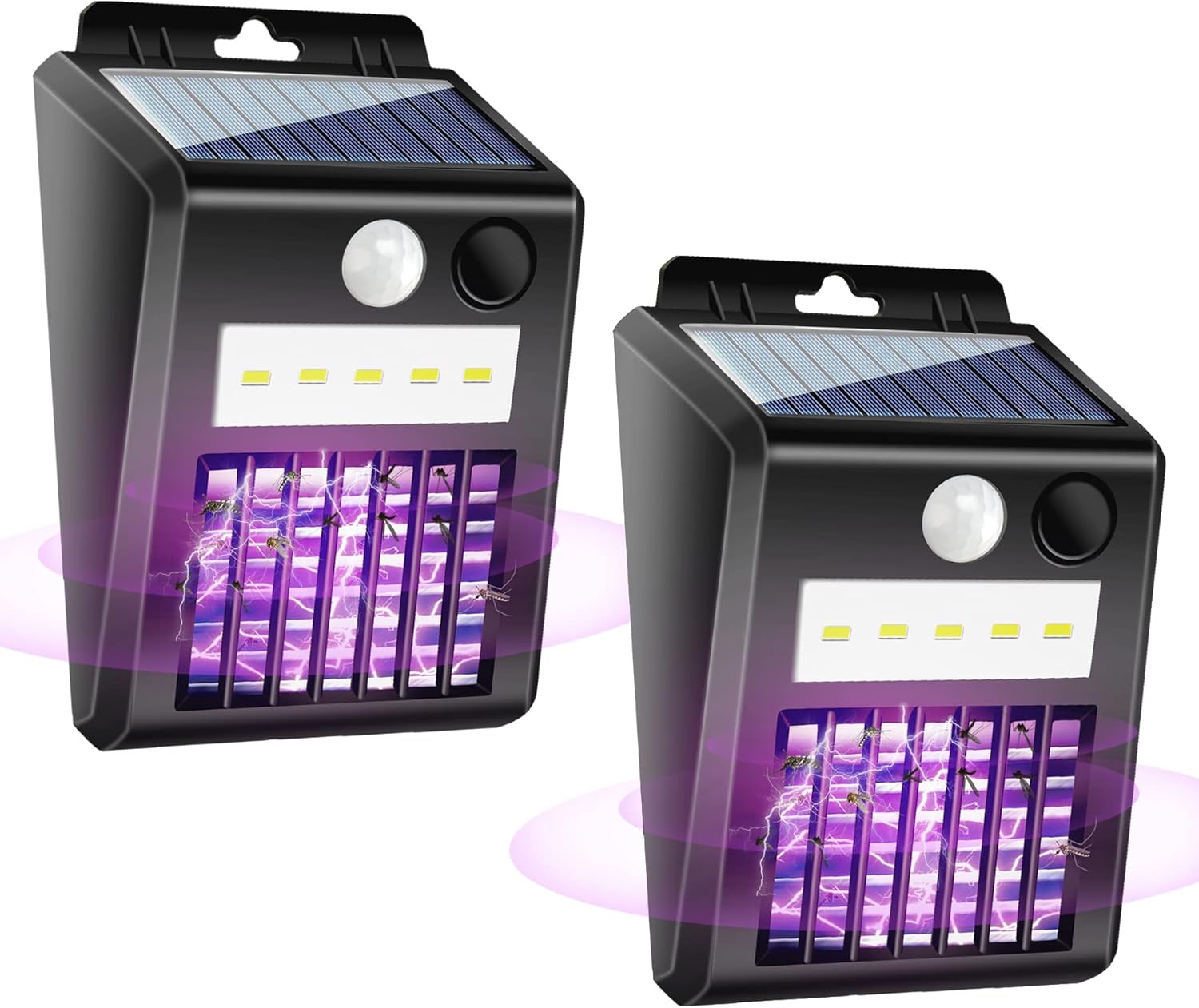 Solar Mosquito Zapper & Outdoor Light - 1000V Bug Trap