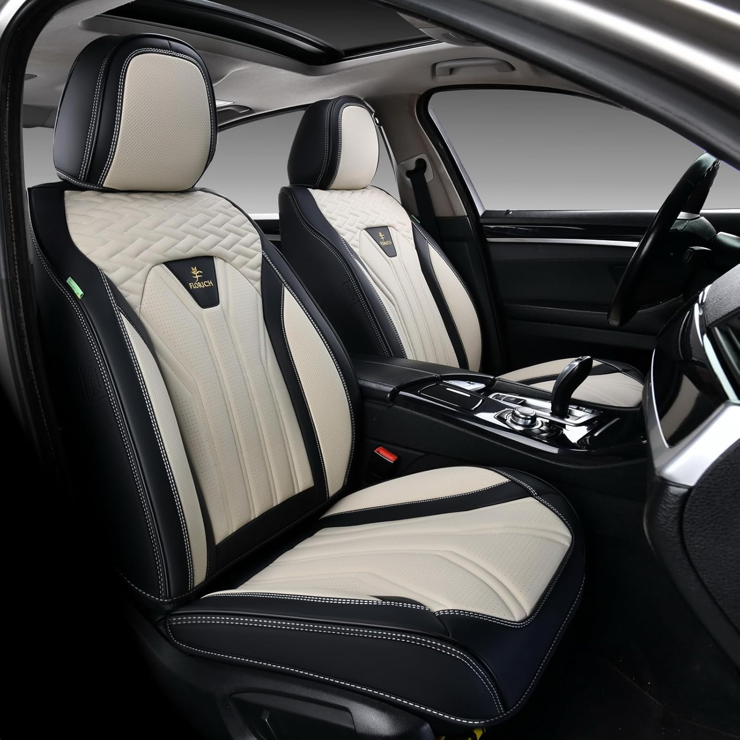 Waterproof Leather Car Seat Covers for Universal Fit Vehicles