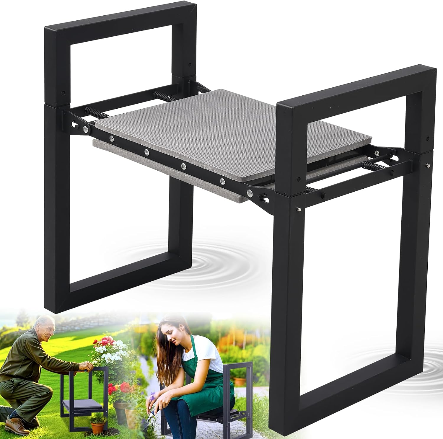 Garden Kneeler and Seat Heavy Duty for Pain-Free Gardening