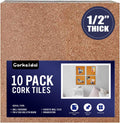 Cork Tiles 12x12 1/2in Cork Board Tiles - Strong Self Adhesive