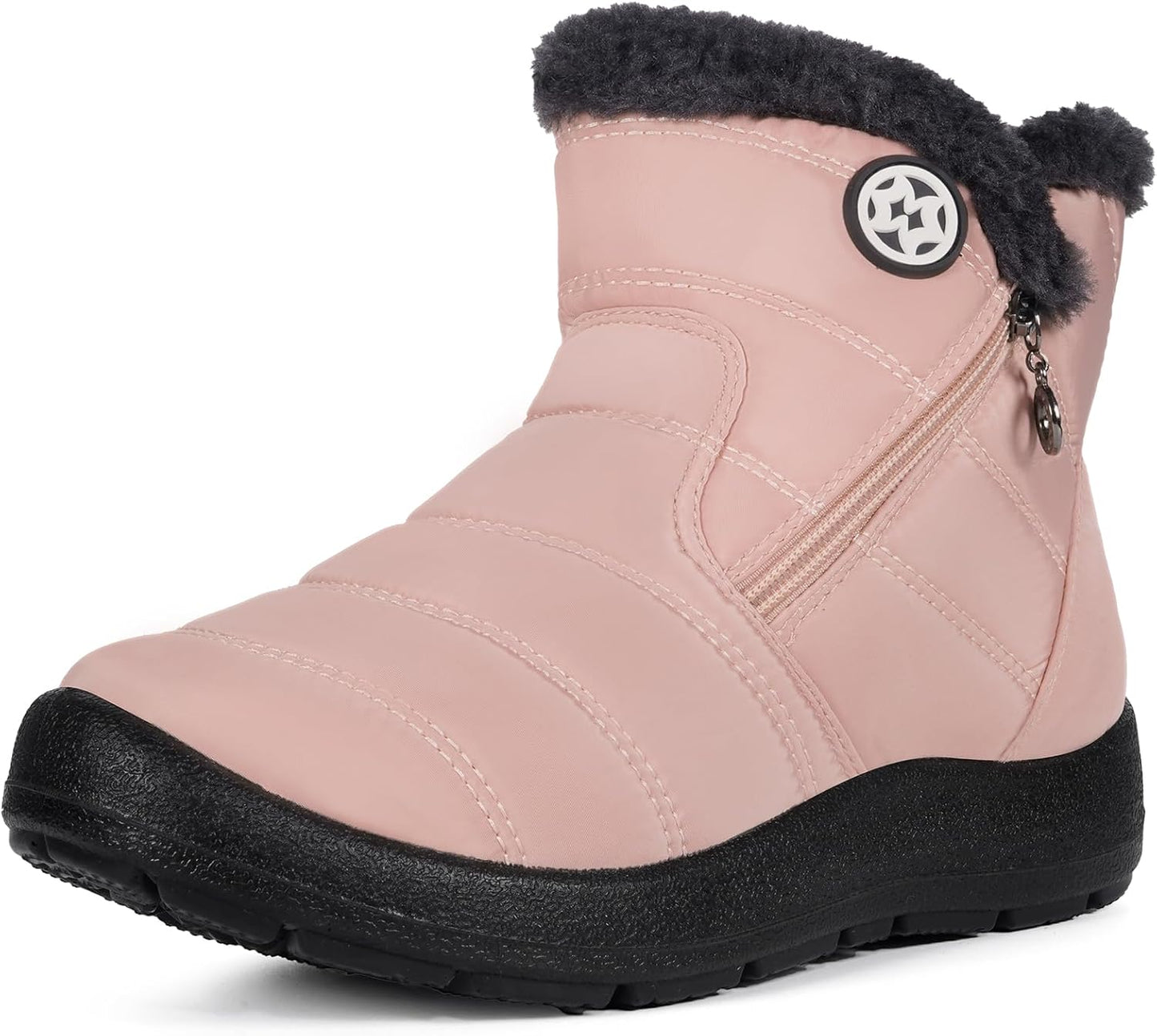 Eagsouni Snow Boots for Women: Warm Fur Lined Ankle Booties
