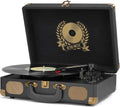 Vinyl Record Player Bluetooth Turntable 3-Speed Suitcase - Portable