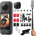 Insta360 X4 Motorcycle Bundle Black - 8K 360 Action Camera