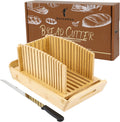 MOSOMBOO Bamboo Bread Slicer - Perfect Slices Every Time!