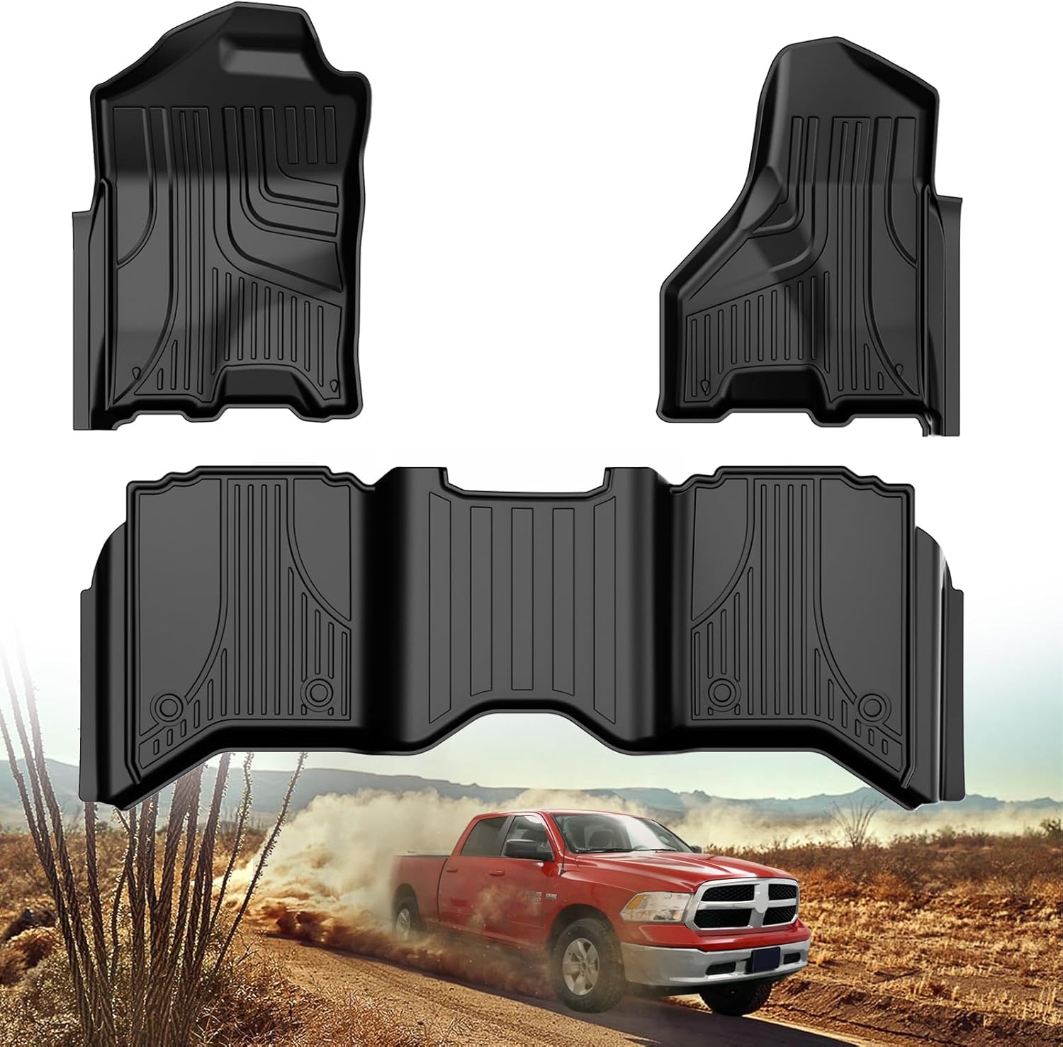 All Weather Floor Mats for Dodge Ram 1500 Classic Crew Cab