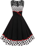 Bbonlinedress Women's 50s Vintage Floral Lace Retro Dress Review