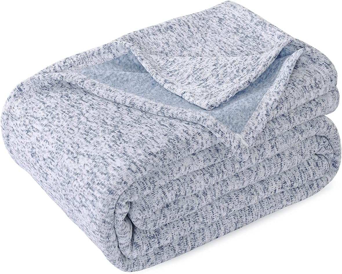 KAWAHOME Summer Sweatshirt Blanket Queen Size for Hot Sleepers