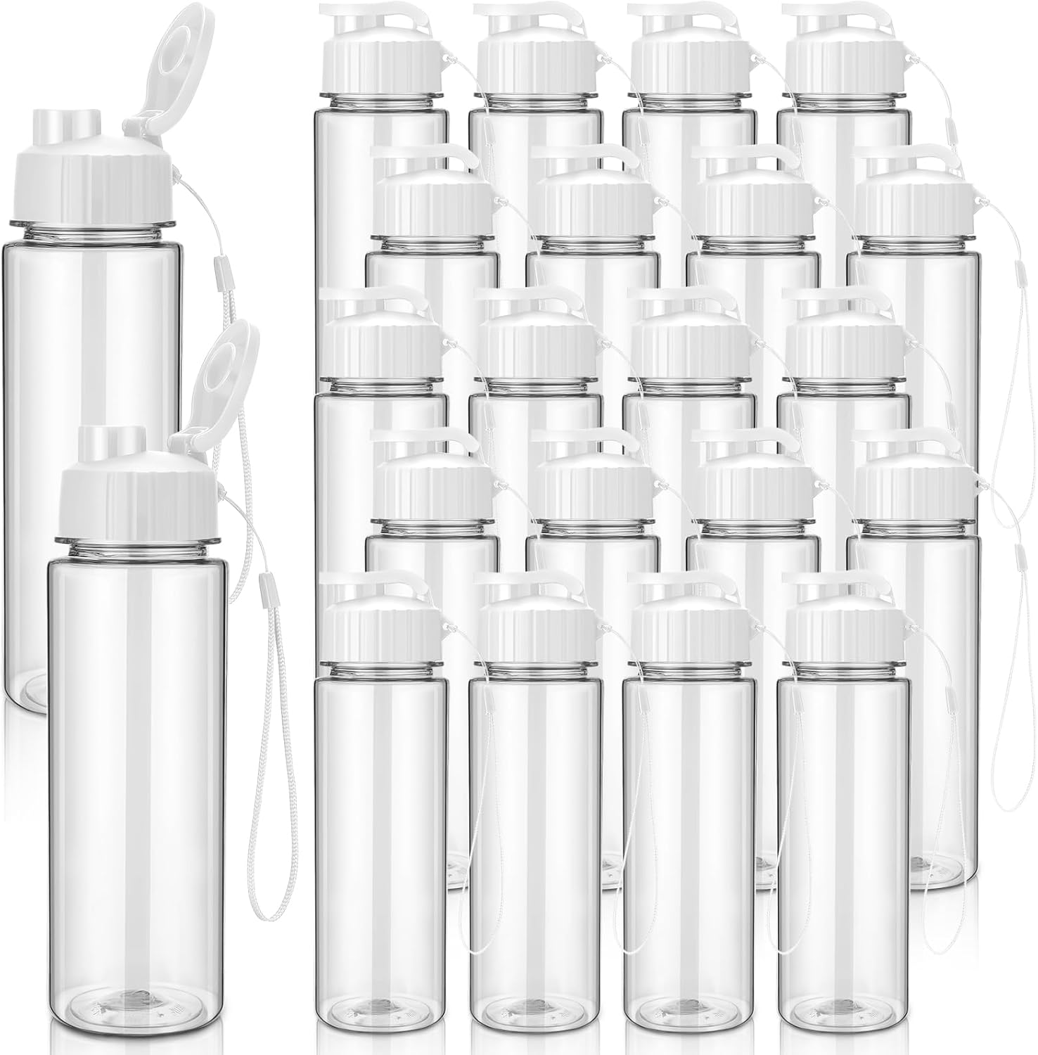 Mifoci 20 Pieces Water Bottle Bulk for Gym and Outdoor Use
