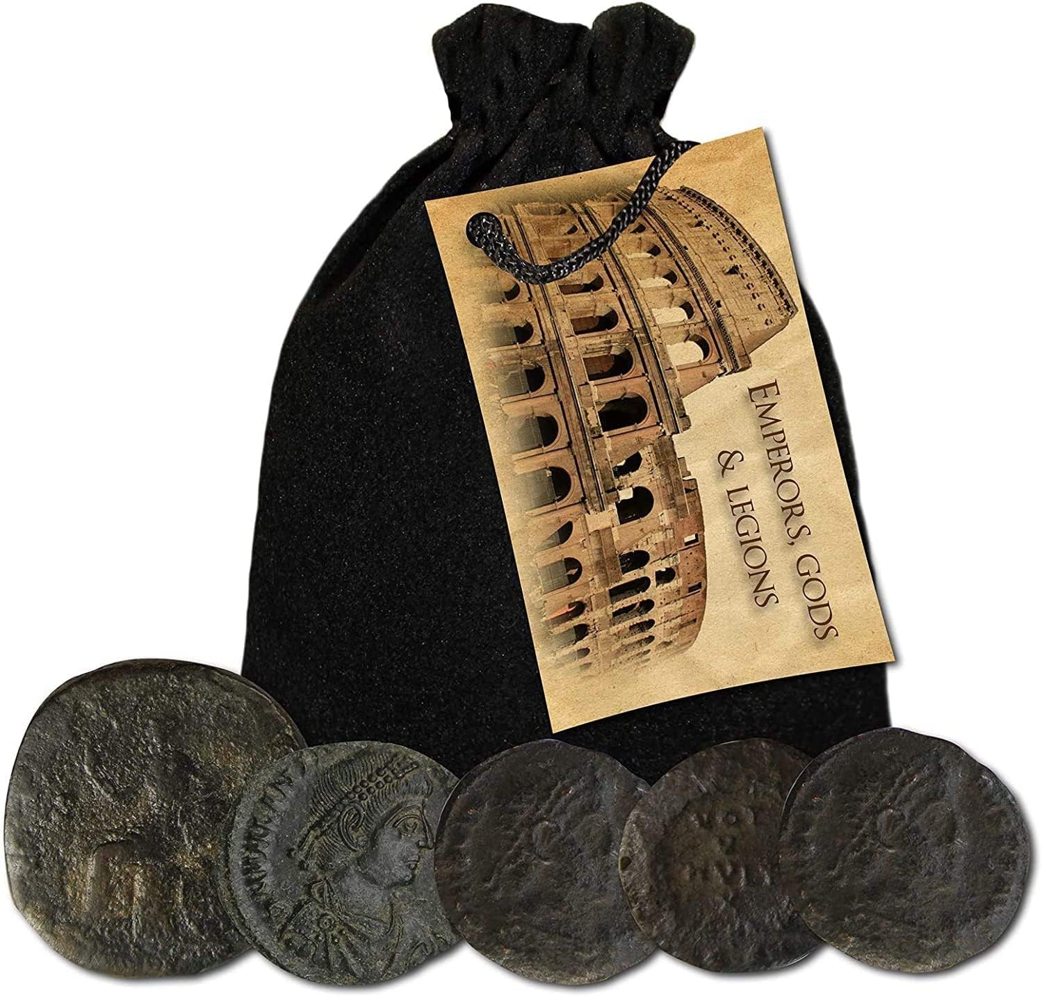 5 Original Imperial Roman Coins in a Coin Grab Bag Collection