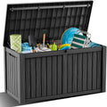 DRATO 180 Gallon Outdoor Storage Box - Large Waterproof Deck Box