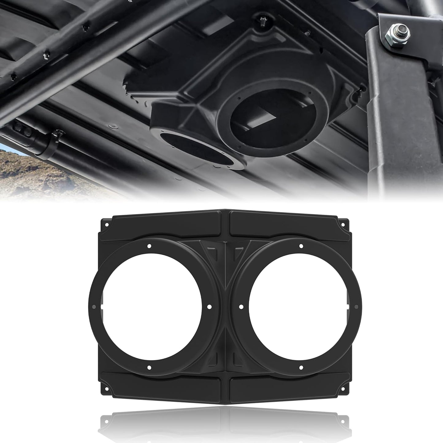 SAUTVS UTV Speakers Pod Enclosure for RZR - Waterproof 6.5in Pods