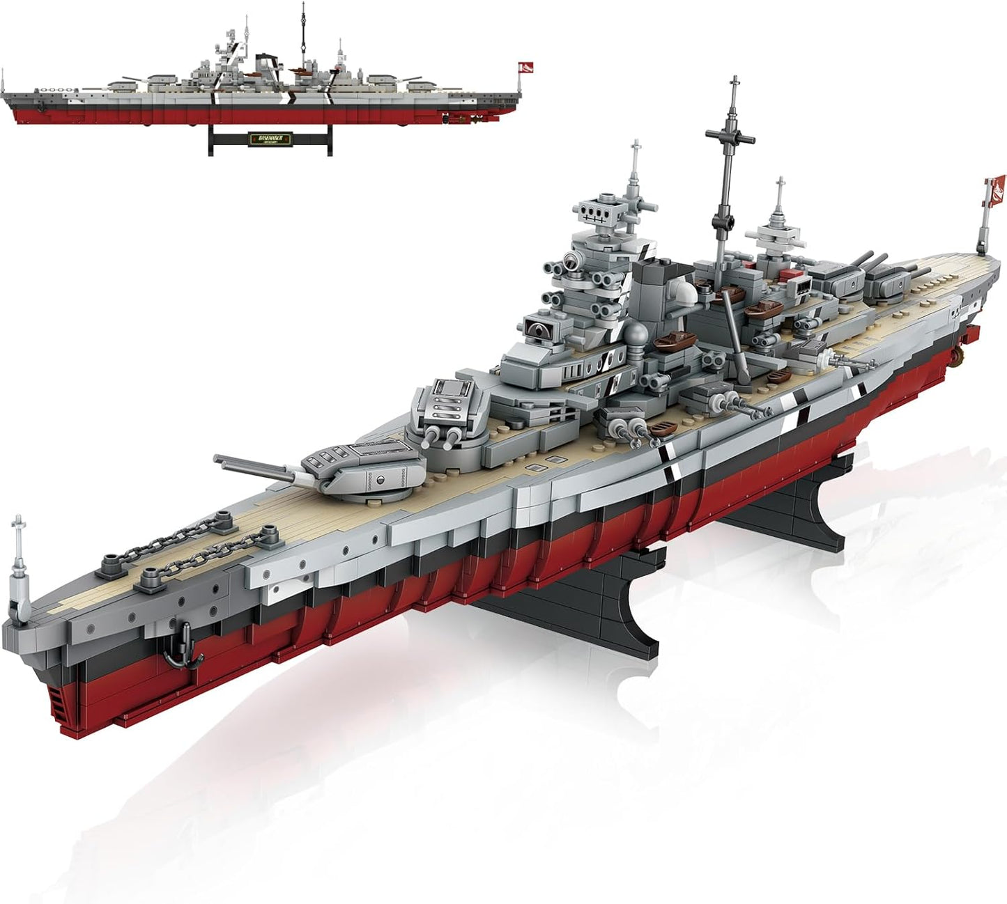 NUTCRACKER Bismarck Battleship Building Block Set for Collectors