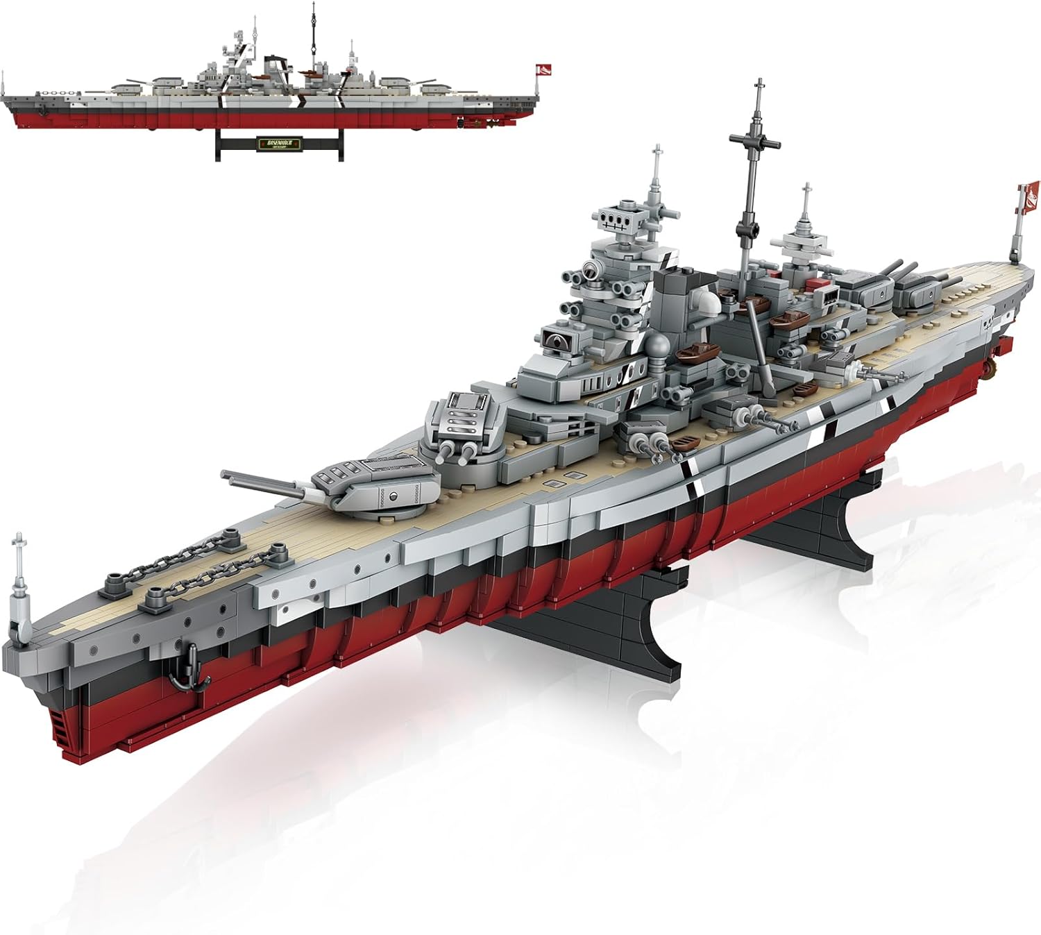 NUTCRACKER Bismarck Battleship Building Block Set for Collectors
