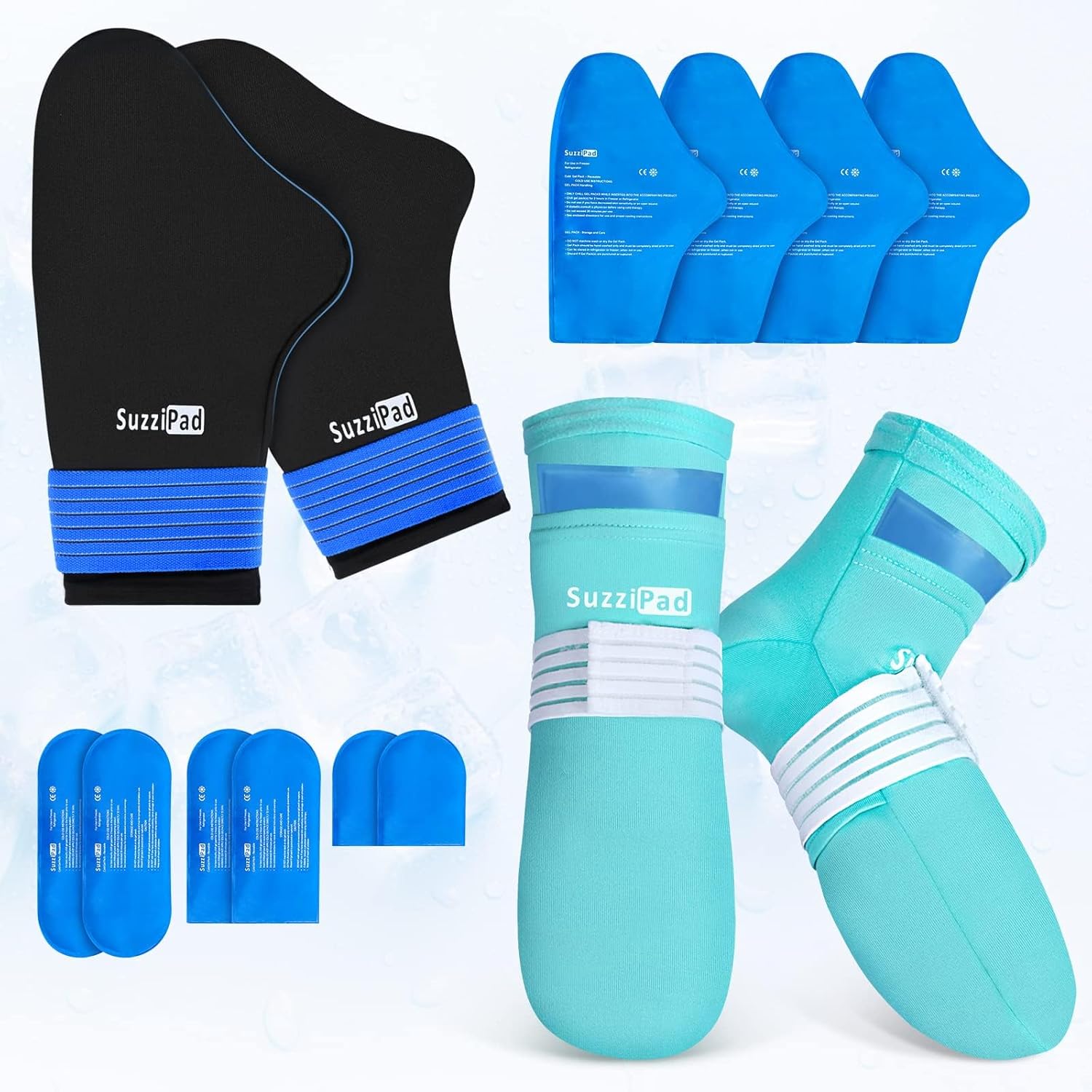 SuzziPad XL Cold Gloves and Socks for Chemotherapy Relief