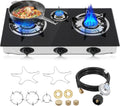 Propane Gas Cooktop 3 Burner Portable Gas Stove - High Heat Output