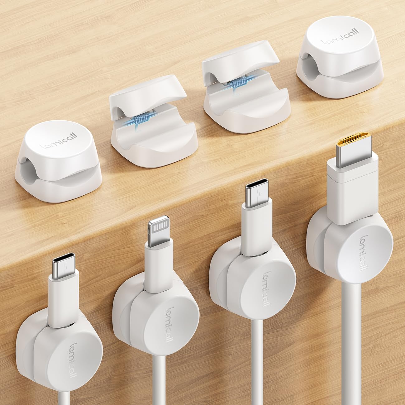 1s Lock Cable Clips - Lamicall Desk Cord Holder