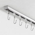 Ceiling Curtain Track with Roller Hooks 12ft - 15ft - Sturdy Ceiling