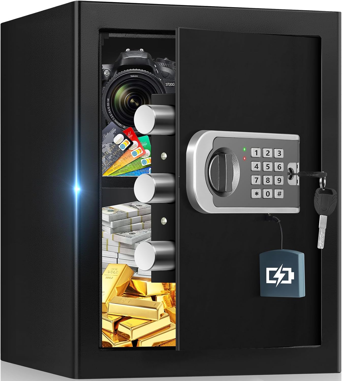 1.8 Cuft Fireproof Safe Box for Home Security and Protection