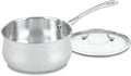 Cuisinart Contour Stainless 3-Quart Saucepan with Glass Cover - Even