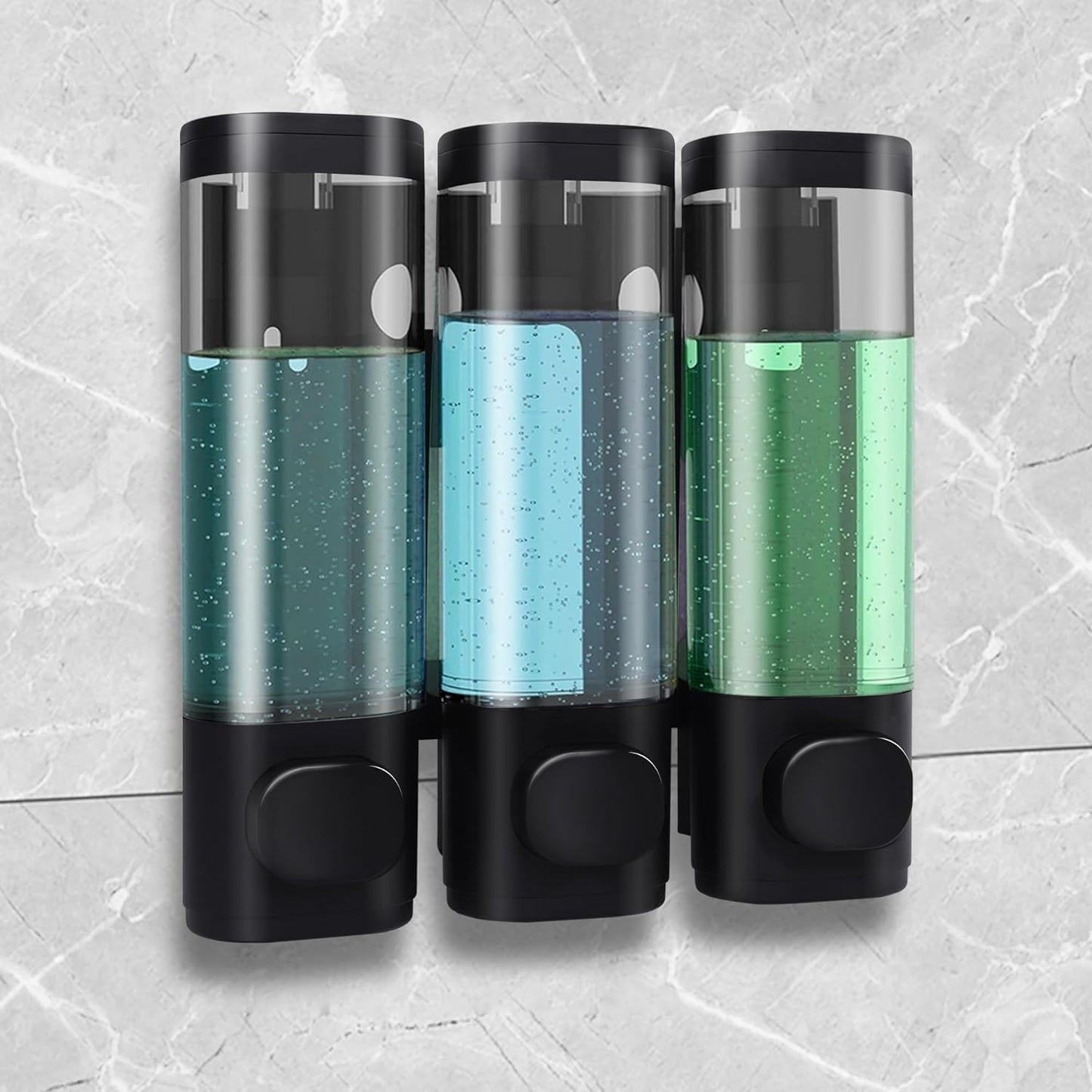 Space-Saving Shower Dispenser Set - No Drill Needed!