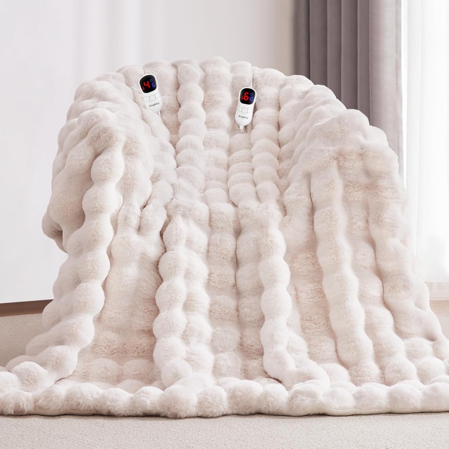 Heated Blanket King Size with 10 Heat Levels for Ultimate Comfort