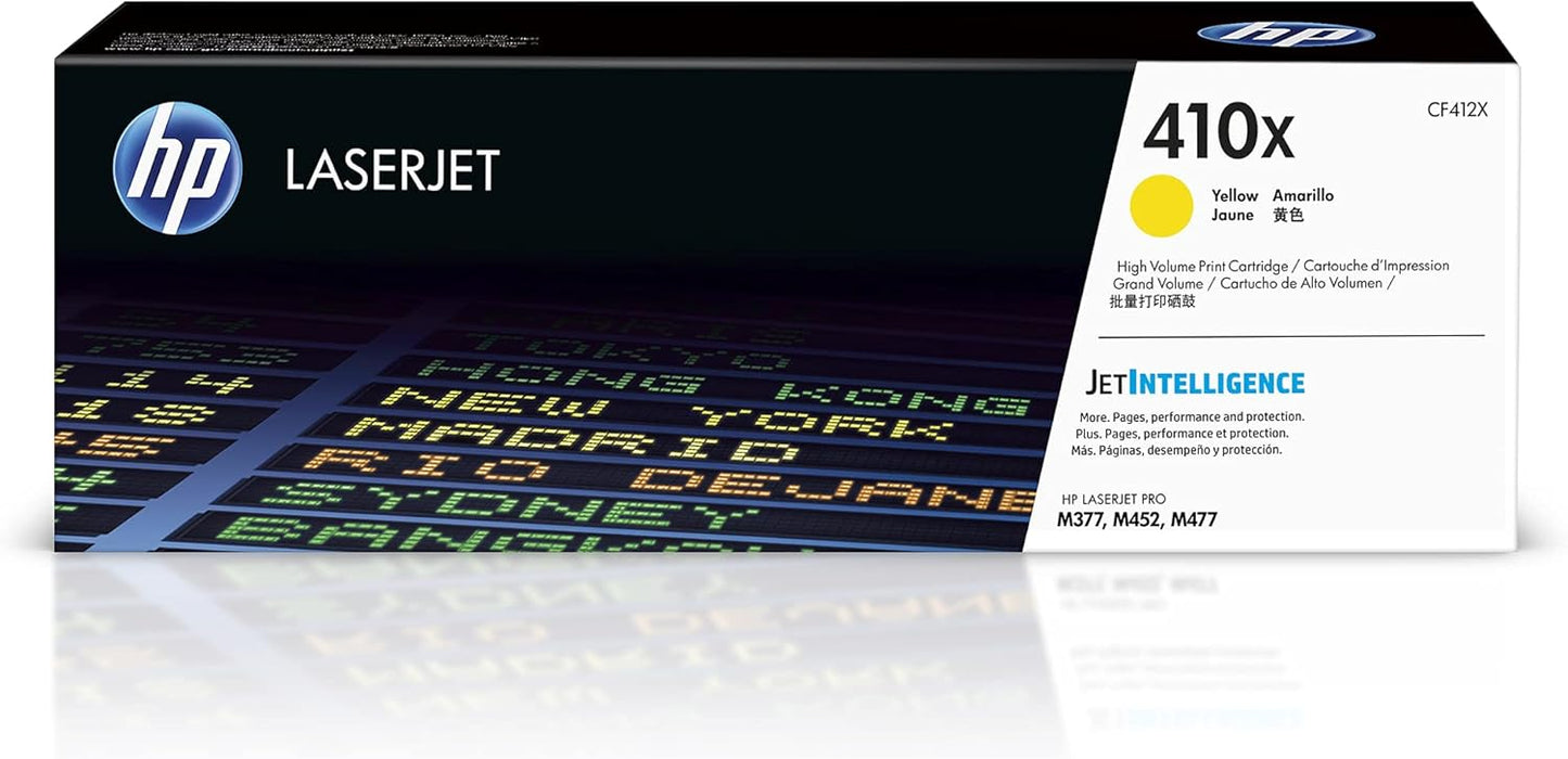 Vibrant Yellow Toner for HP LaserJets | High-Yield CF412X