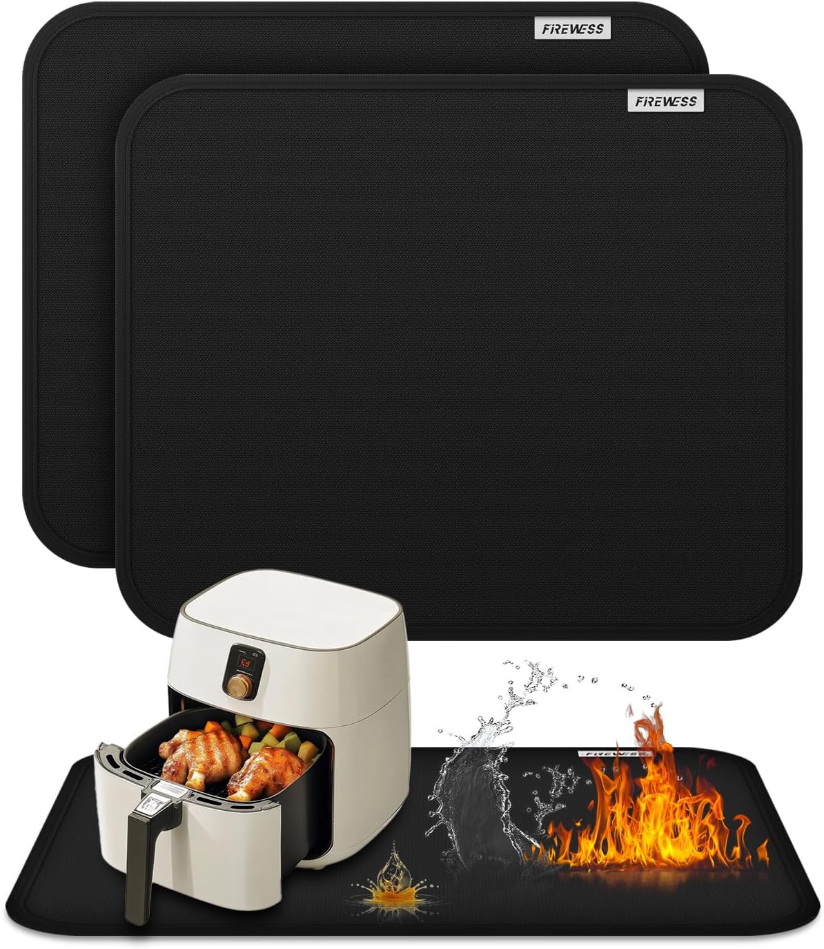2-Pack Silicone Heat Resistant Mats - Protect Your Countertop!