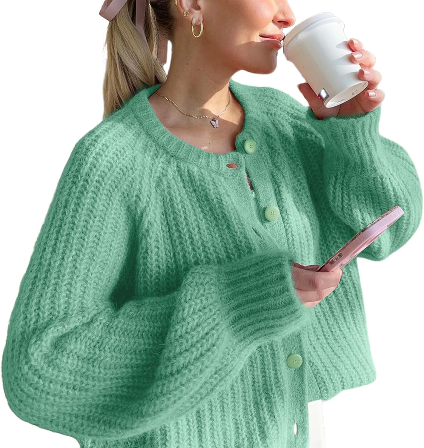 VDWIP Women's Chunky Cardigan Sweaters for Trendy Looks