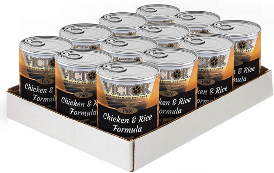 VICTOR Super Premium Dog Food Chicken and Rice Formula Pate