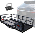 500 Lbs Heavy Duty Hitch Mount Cargo Carrier 60in x 24in - Folding
