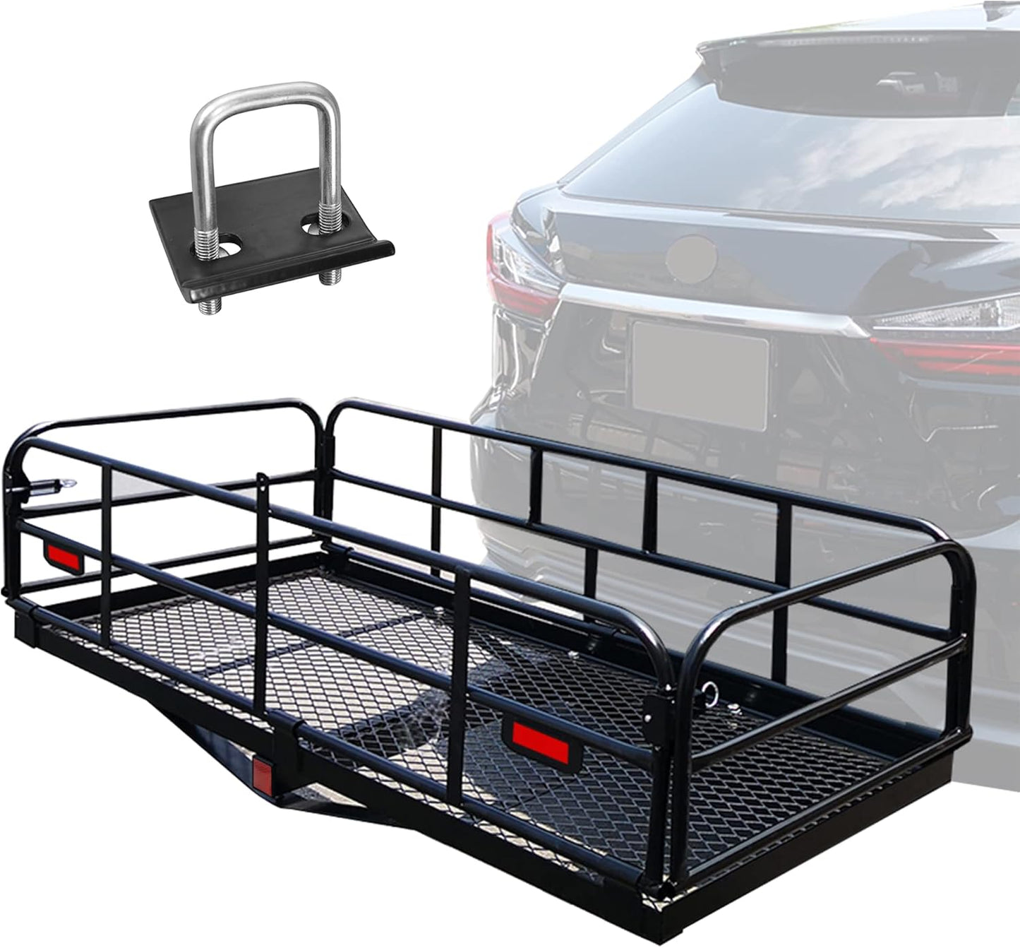 500 Lbs Heavy Duty Hitch Mount Cargo Carrier for SUVs and Cars