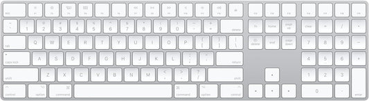 Apple Wireless Numeric Keypad: Bluetooth, Rechargeable - White