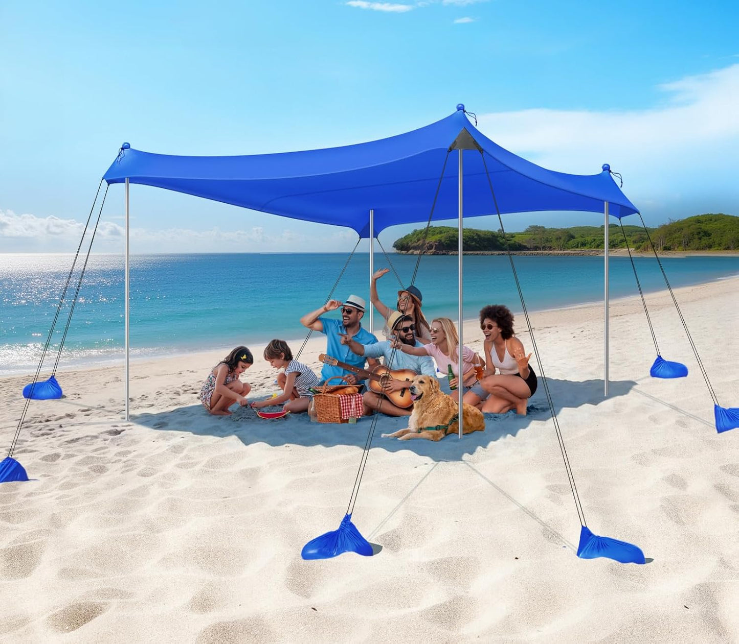 Rhino Valley Beach Tent Shade Canopy for Ultimate Sun Protection