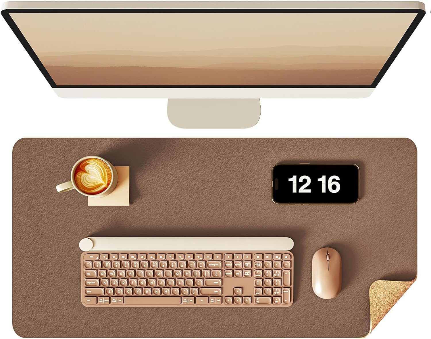 YSAGi Eco Cork Desk Pad: Waterproof & Stylish! 