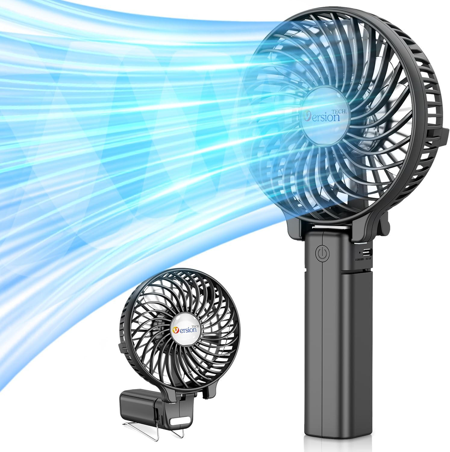 Powerful Portable Handheld Fan - 180 Foldable