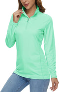 MAGCOMSEN Women's 1/4 Zip UPF50+ Rash Guard - Quick Dry Comfort