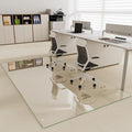 Tempered Glass 40in x 80in Chair Mat - Heavy Duty Carpet Protector