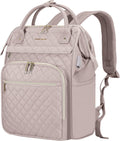 17 Inch Laptop Backpack for Women - Quilted Expandable Daypack