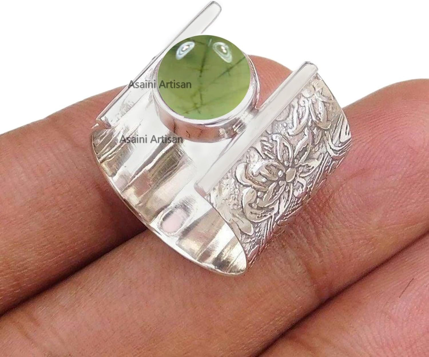 7MM Round Gemstone Sterling Silver Gift Ring for Women