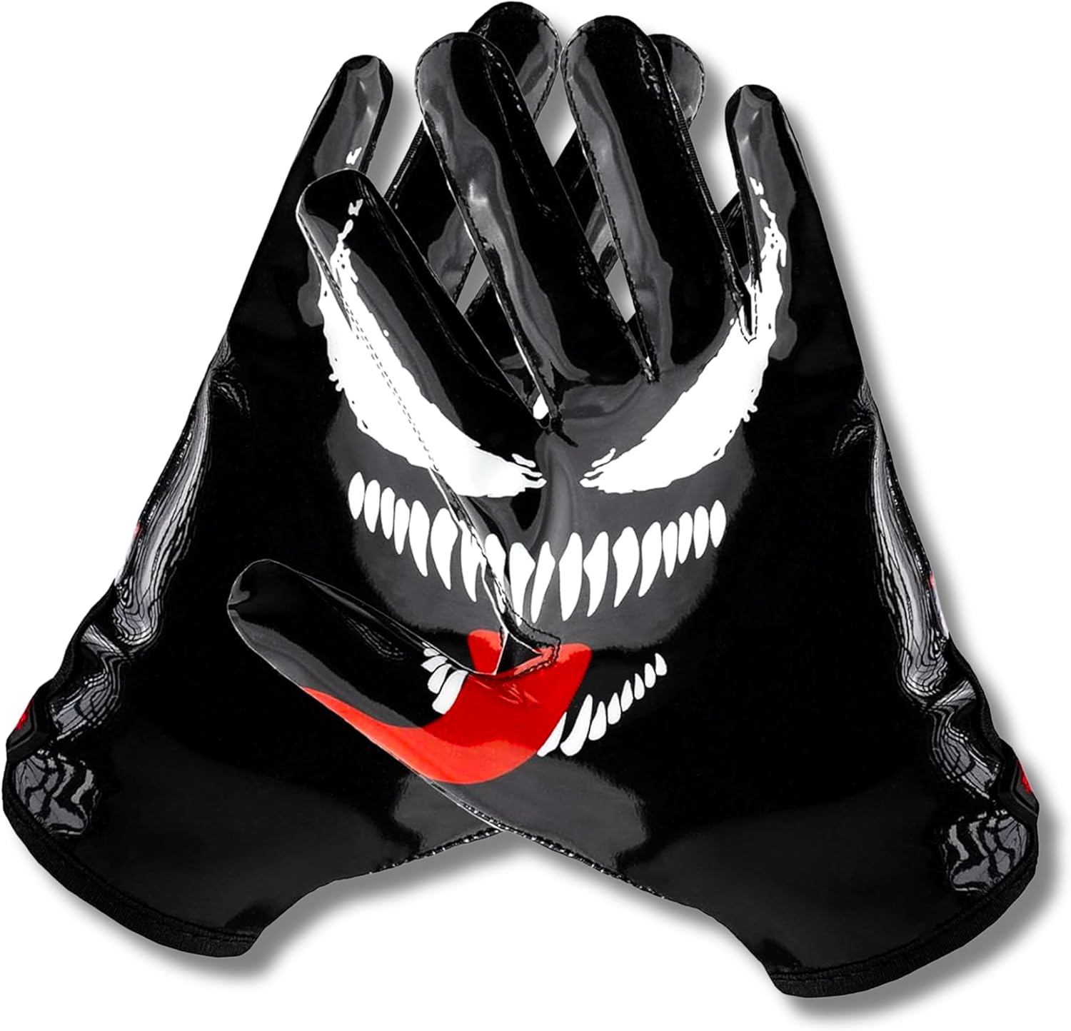 Villain Football Receiver Gloves with Elite Stick Grip for Players