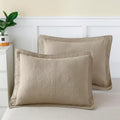 100% Cotton Quilted Pillow Sham King Size 20in x 36in - Classic Floral
