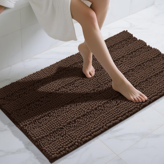 Yimobra Bathroom Rug Mat 47 x 24, Ultra Soft Chenille Bath Mat