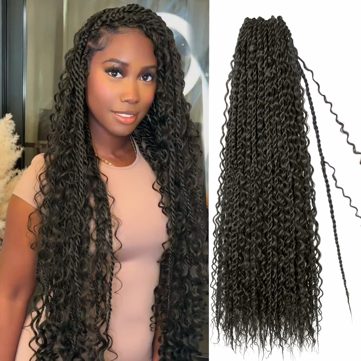 Boho Island Twist Crochet Hair for Natural Volume and Style