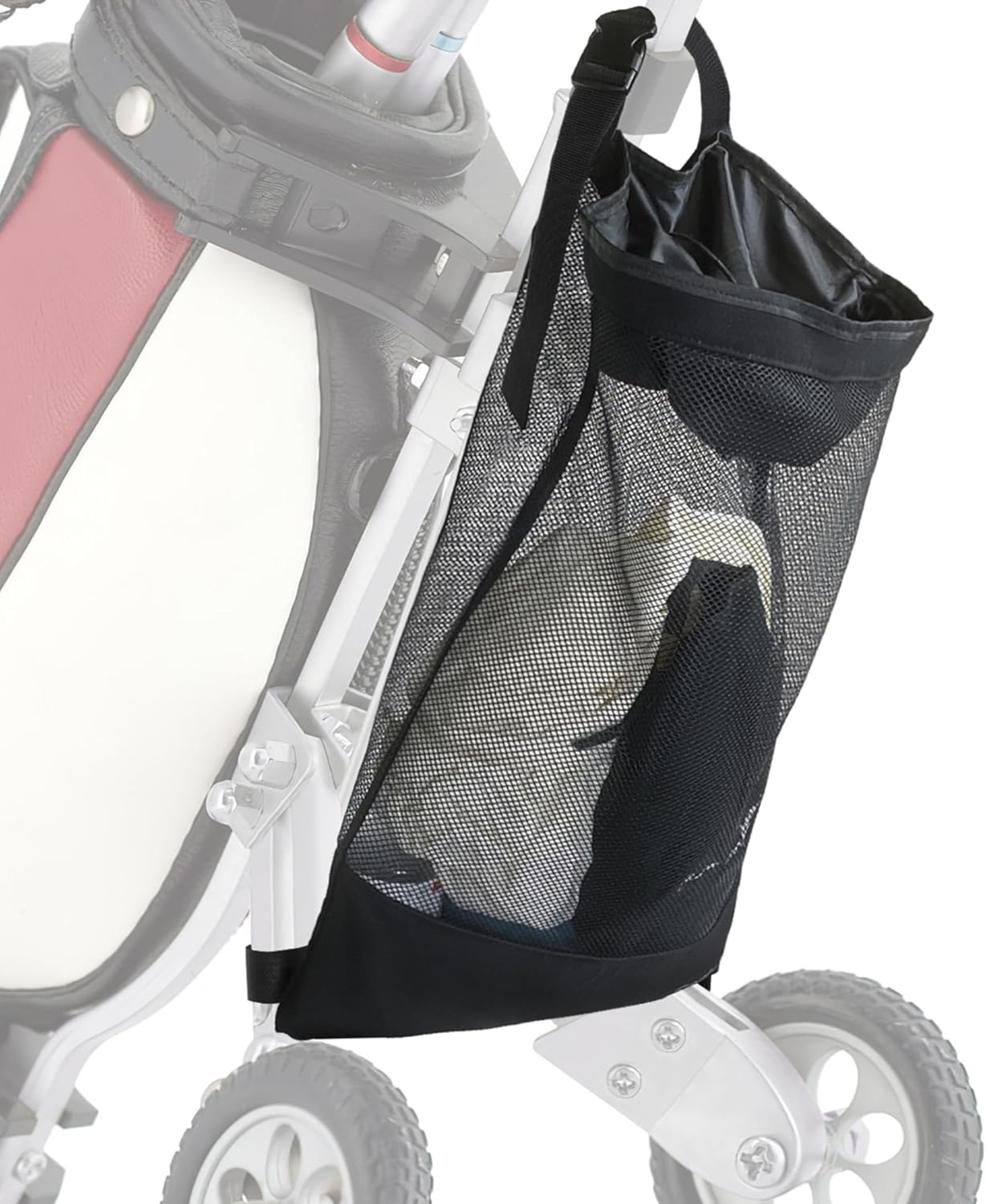 Golf Cart Extension Bag - Easy Access Black