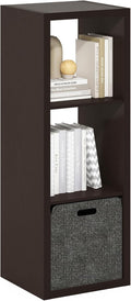 Furinno Cubicle 3-Cube Open Back Storage Organizer - Vertical Space