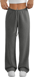 Wide Leg Sweatpants Women Lowrise Drawstring - Lightweight Air Fabric