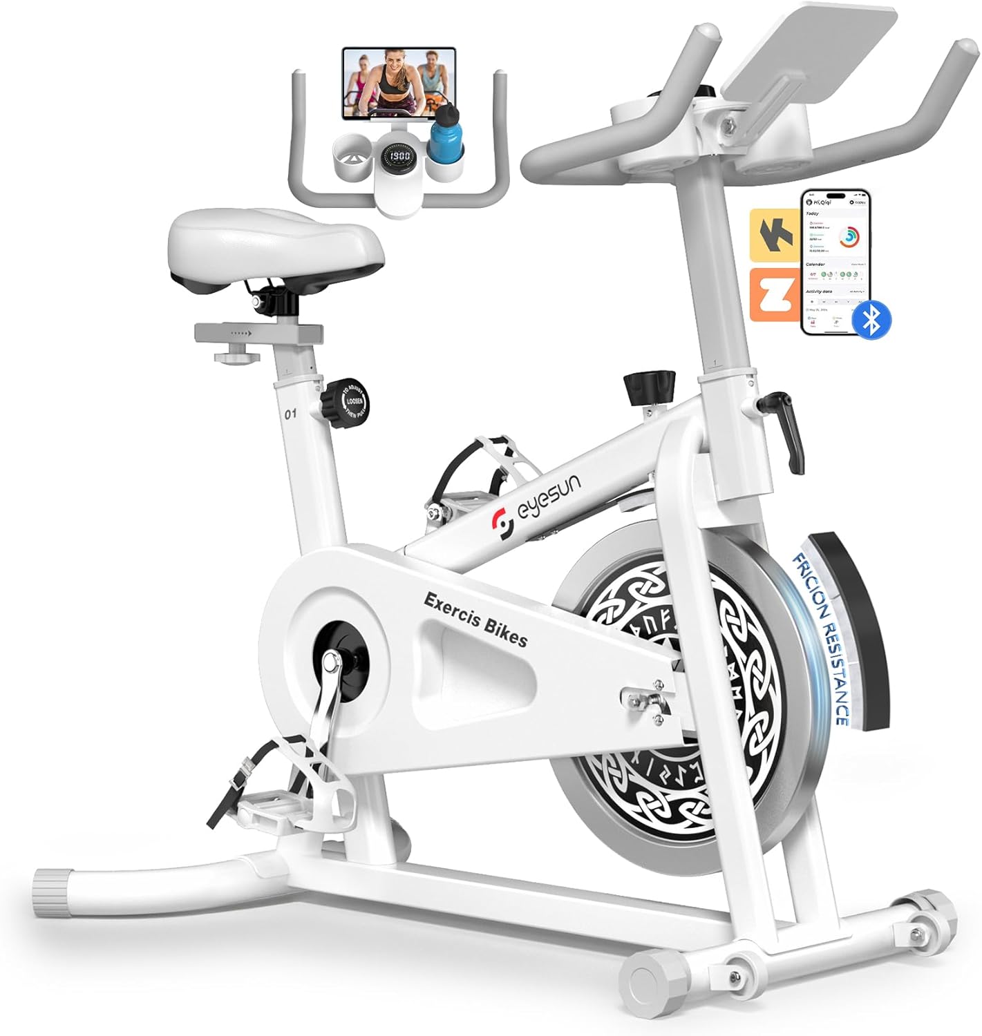 Exercise Bikes for Home: Adjustable Friction & Silent Drive