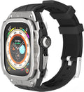 Luxury Metal Case for Apple Watch Ultra 49mm Band for Men - Rugged