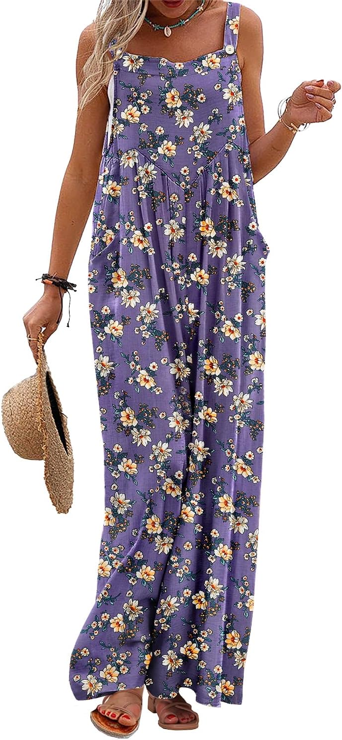 YESNO Women's Summer Casual Overalls for Boho Style Lovers