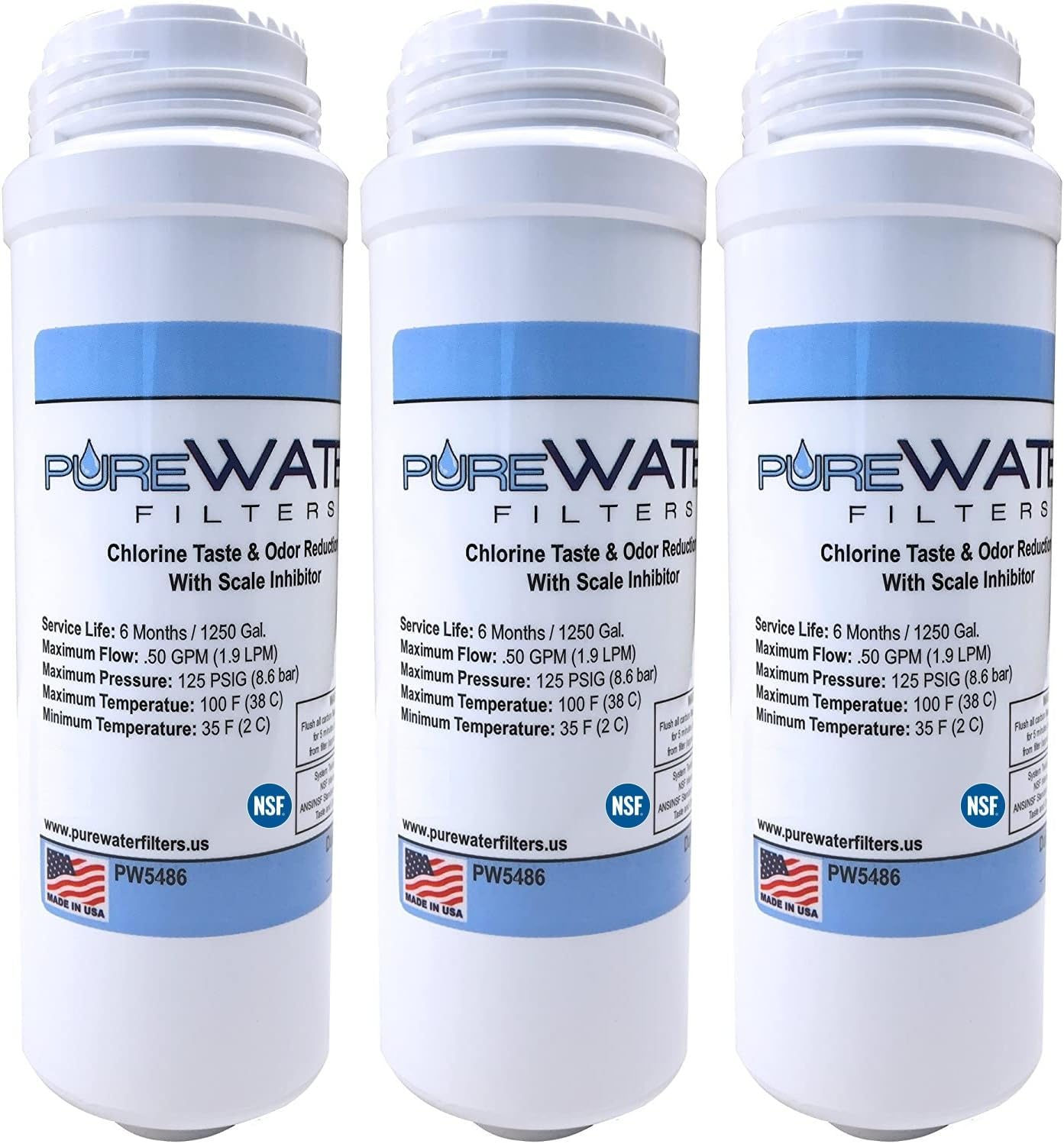 PureWater Replacement Water Filter Cartridge for Keurig Brewers